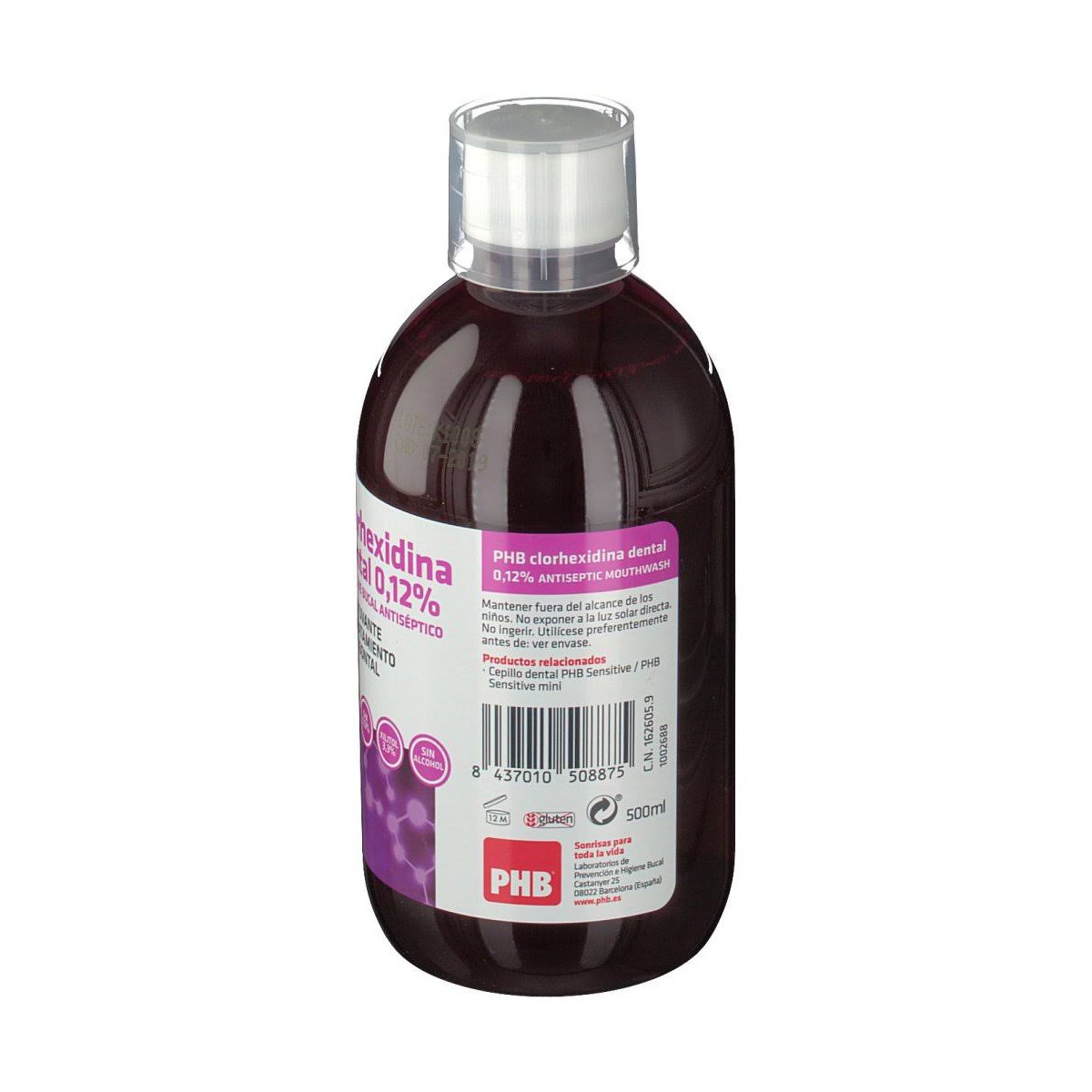 phb colutorio clorhexidina 012 500 ml