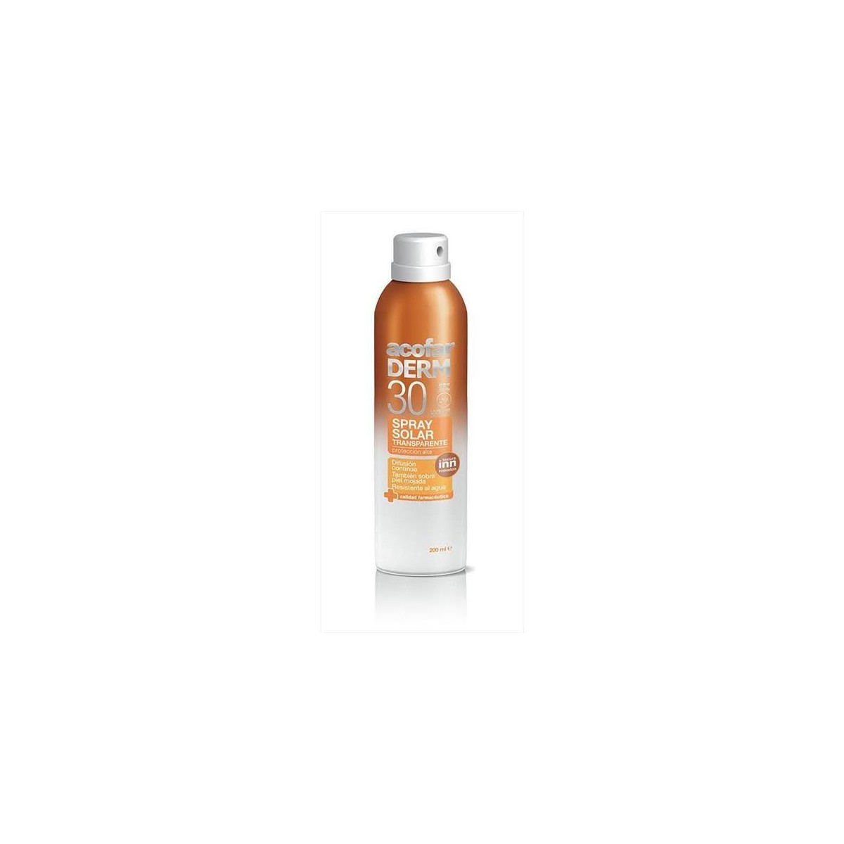 acofarderm spray solar transparente spf30 200 ml