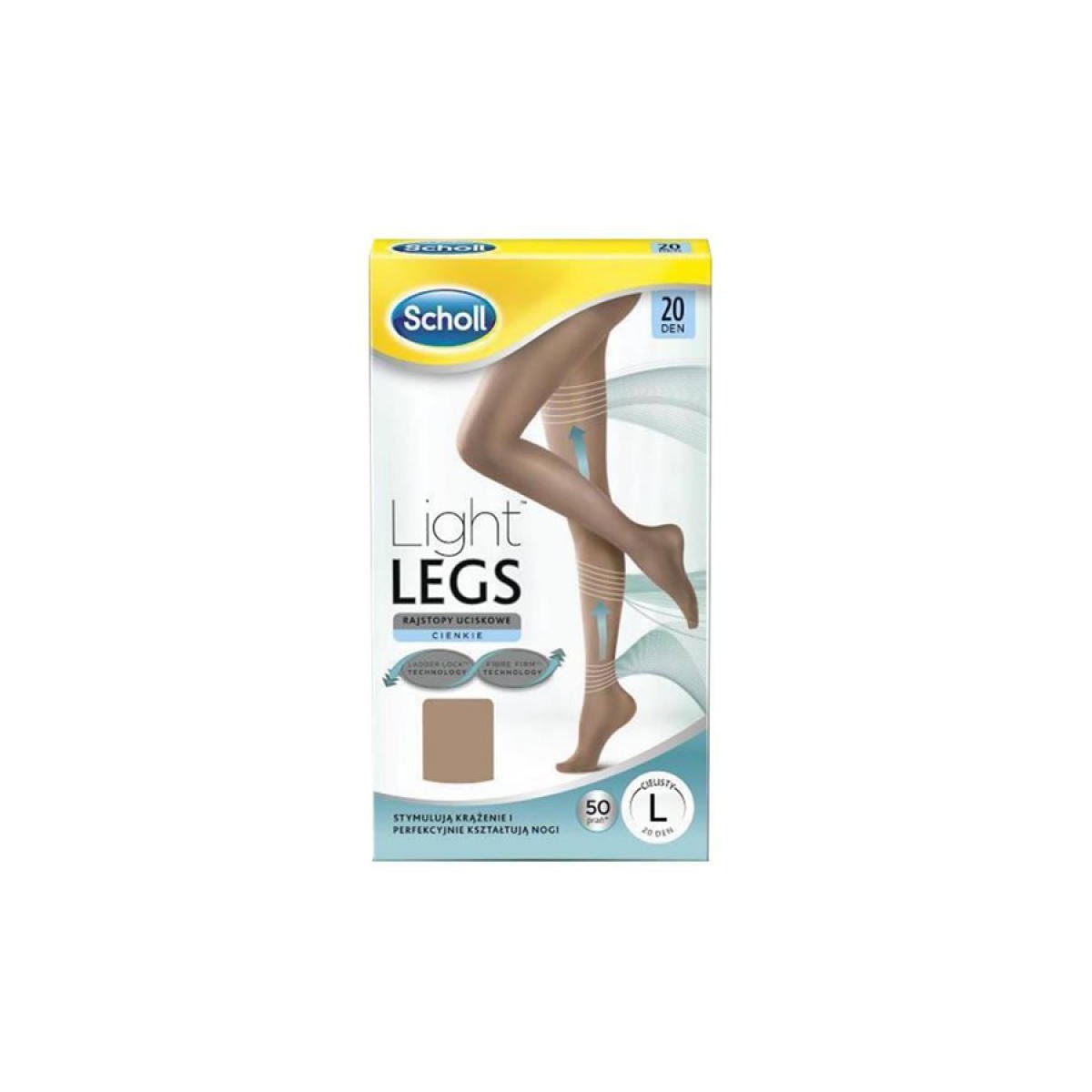scholl medias compresion 20 den carne l